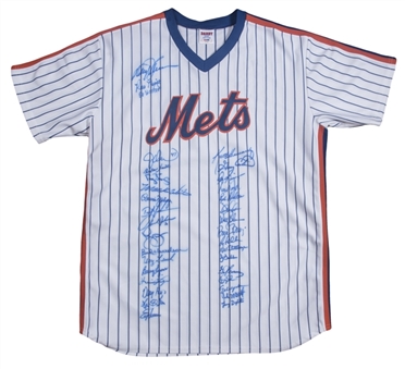 1986 World Series Champions New York Mets Home Jersey With 33 Signatures (PSA/DNA)